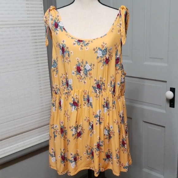 Torrid multicolor floral challis tank top - Picture 2 of 8